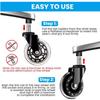 Transparent Office Chair Caster Wheels