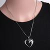 Trendy Cute Heart Horse Pendant Necklace For Women Men Dainty Silver Color Lovely Animal Horse Clavicle Chain Party Jewelry Gift