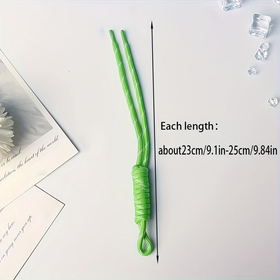 20pcs/10pcs Hand-Woven Keychain Pendant Making Supplies Fashion Bag Cup Lanyard Mobile Phone Chain Braided Knotted Jewelry