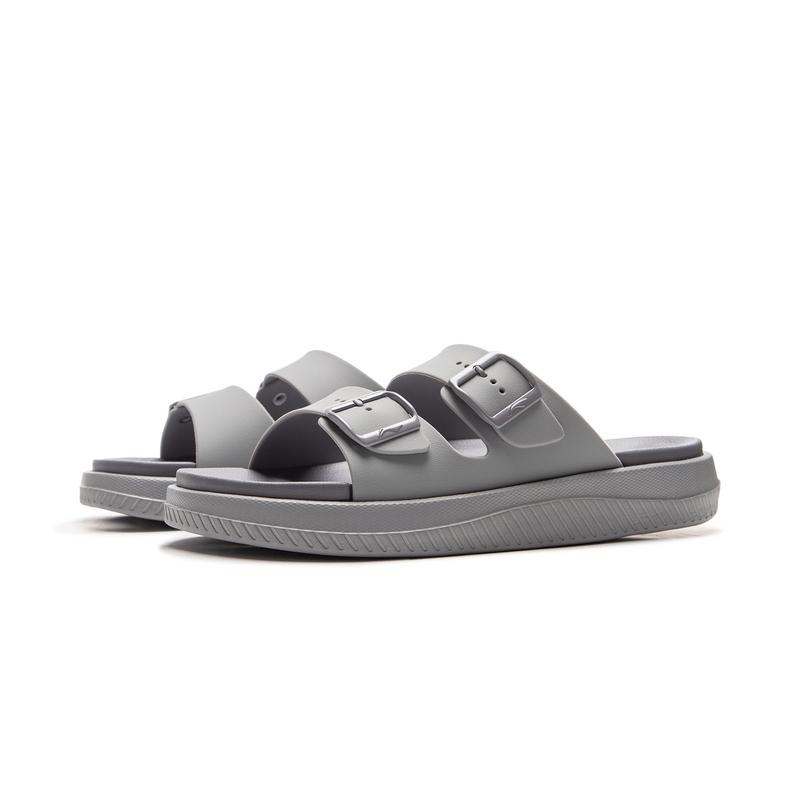 New LiNing Slip Resistant Quiet Slide Slippers Men's Gray AGAV013-6