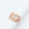 Purple Gold Fashion Hollow Ring Ring, Rose Gold Plated Ring