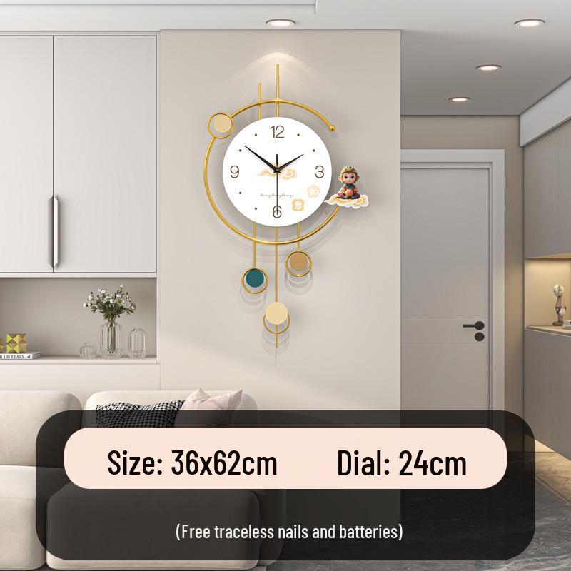 Modern Silent Wall Clock for Living Room or Restaurant Decoration