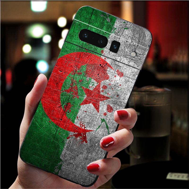Etui na telefon dla Google Pixel 7 Pro 7 6A 6 Pro 5A 4A 3A Pixel 4 XL Pixel 5 6 4 3 XL 3A XL 2 XL Etui z flagą Algierii Funda