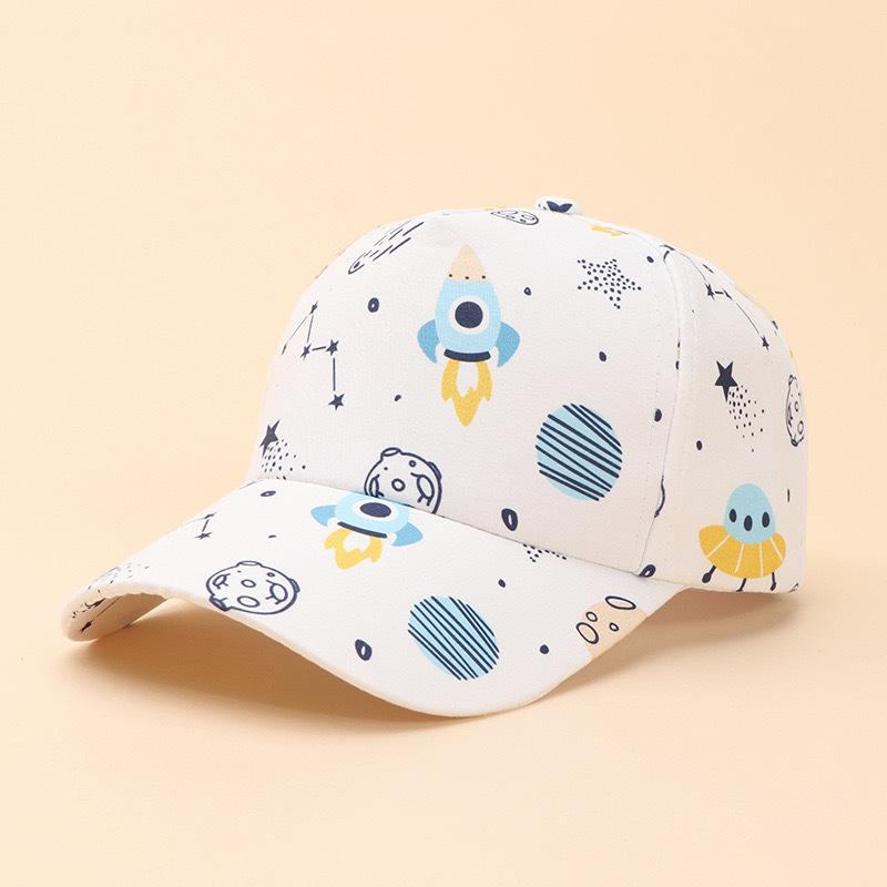 Cartoon Dinosaurs Whales Fruit Rocket Kid Baby Base Ball Cap Animal Image Printing Spring Summer Sunshade Hat