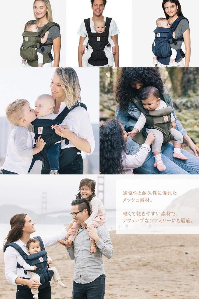 Ergobaby Ergobaby nosítko síťované, s držákem na zádech, originální produkt, vhodné pro růstové omni 360, chladně modrá, 1 kus 0 CREGBCS360POXBLU