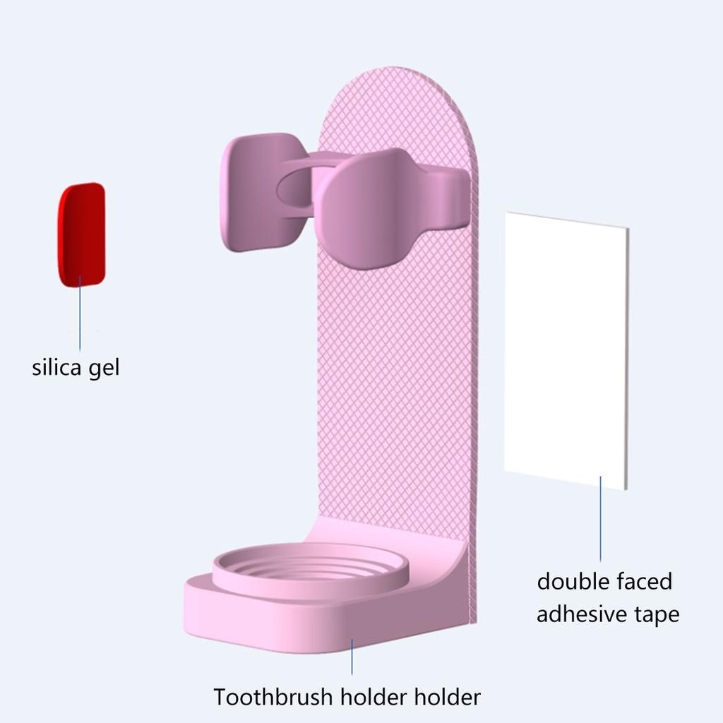 Electronic Toothbrush Holder Wall Mounted Adhesive Toothbrush Holders Toothbrush Organizer To Saving Space and Keep Drying