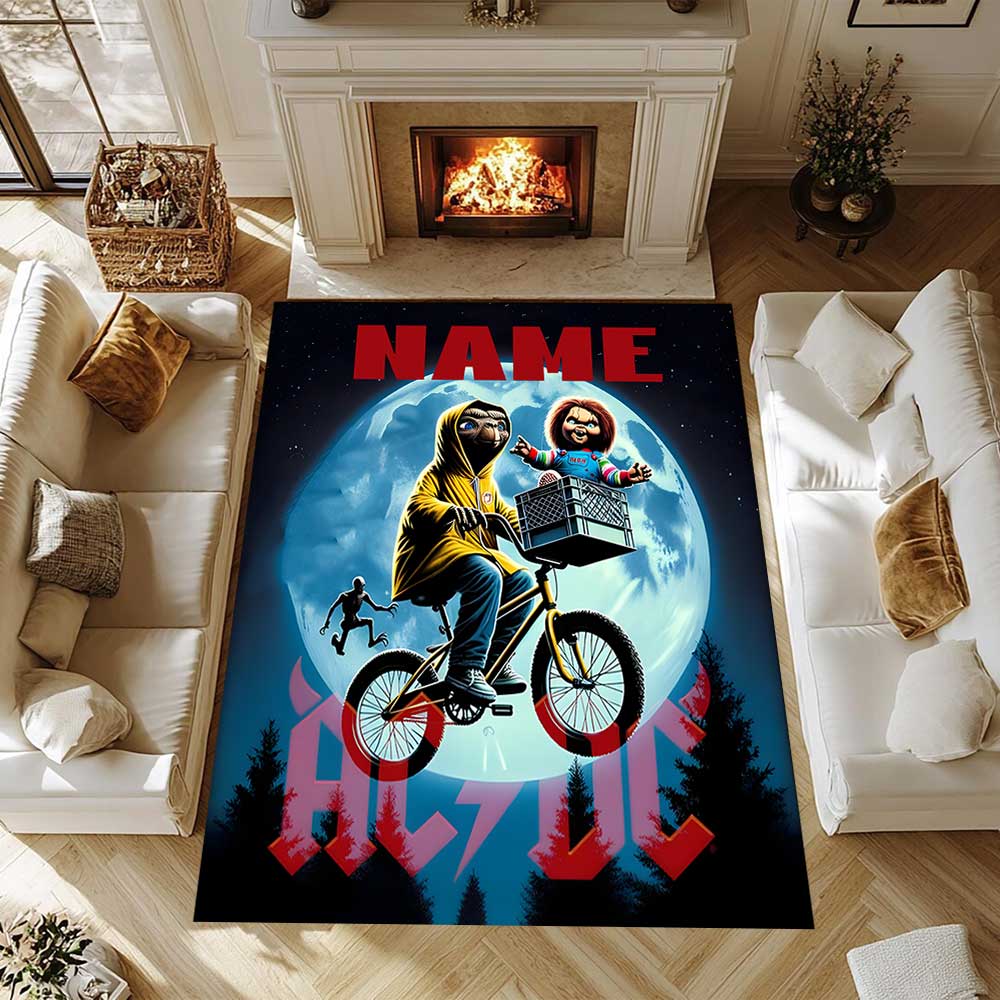 Warner Bros. Works (35) Customize your name rug, office chair cushion, home bedroom living room gift.