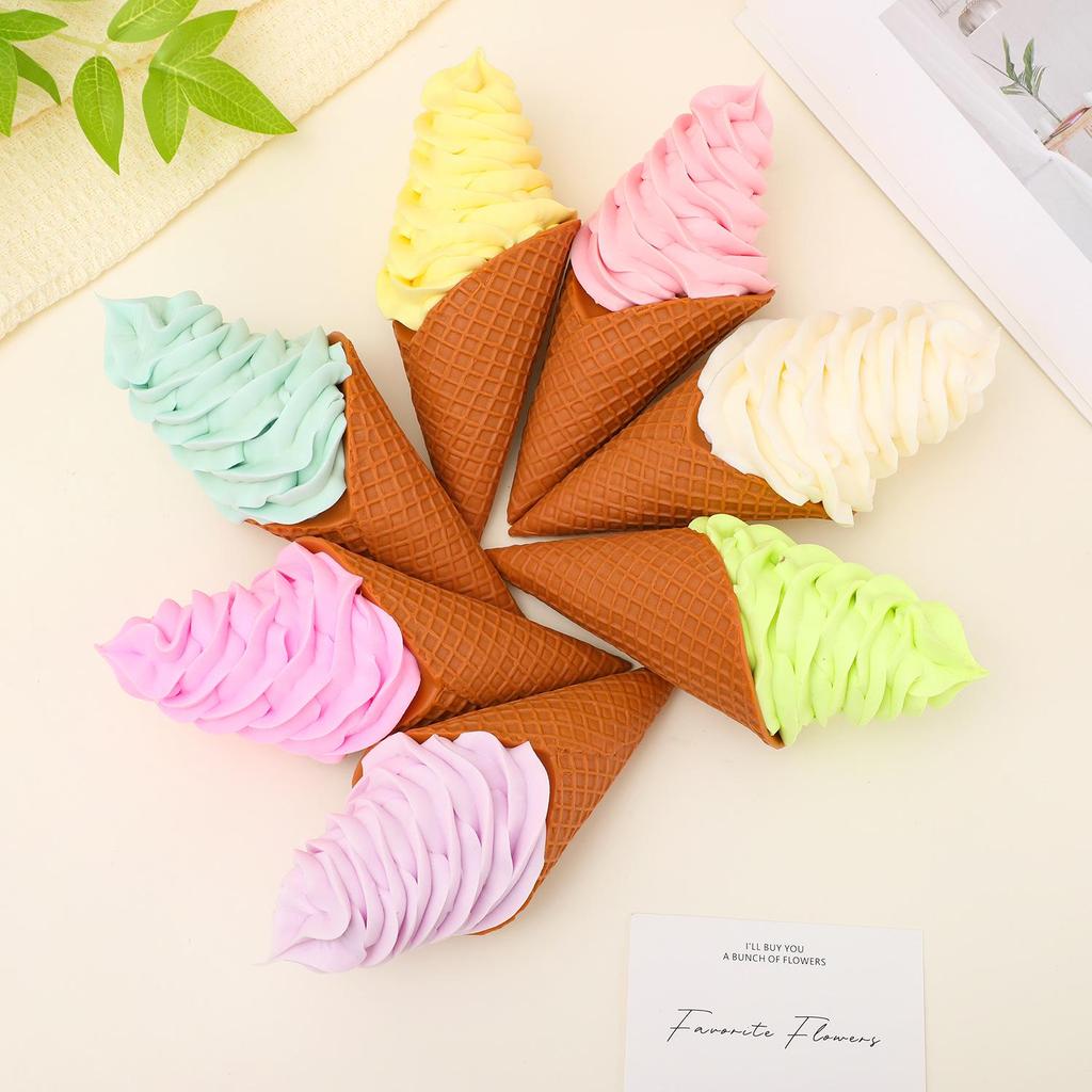 Giant Burger and Ice Cream Cone Model Ornament for Display