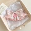 Sweet Pink Bow Hem, Heart-shaped Hair Clip, Cute Girlish Heart, Bangs Clip, Side Clip, Duckbill Clip, Clip