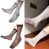 Men's Dress Socks Casual Business Socks Nylon Silk Socks Comfortable Breathable Ankle Socks Lightweight Crew Socks