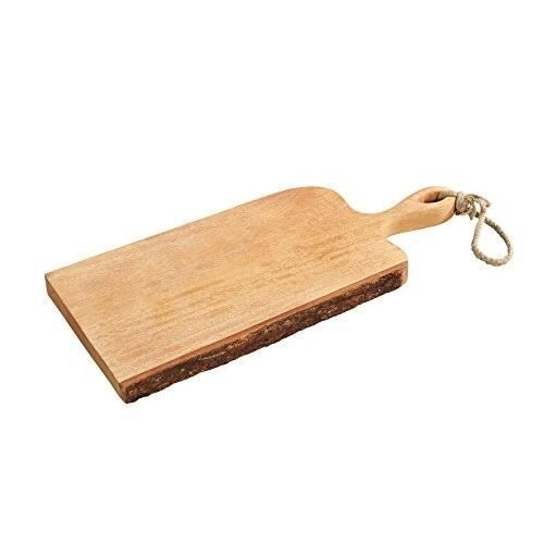 Planche De Service - ZASSENHAUS - 59052 - Bois De Manguier - Design Fabriqué À La Main - Écorce Naturelle