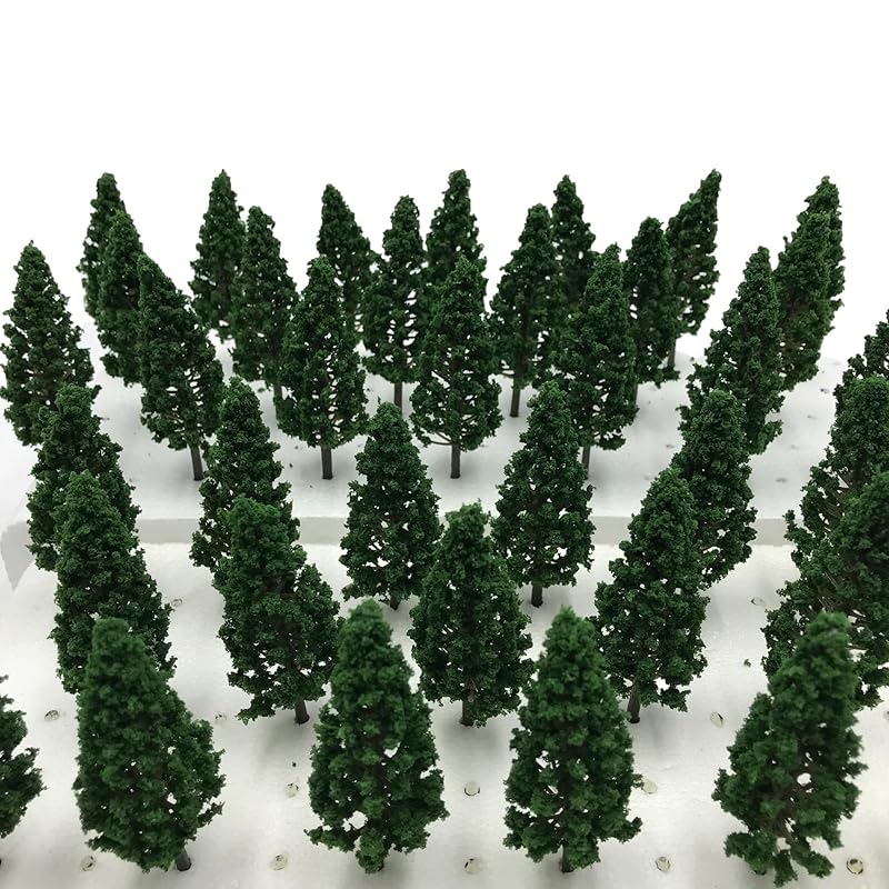 

[DauStage] green cherry blossoms bamboo palm tree willow pine forest model N gauge diorama railway architecture for tree miniature (24.Cedar 7.5cm 20