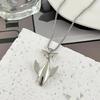 Creative Design Animals Shape Whale Necklace Fashion Alloy Pendant Necklace Exquisite Small Whale Cold Wind Long Chain Unisex