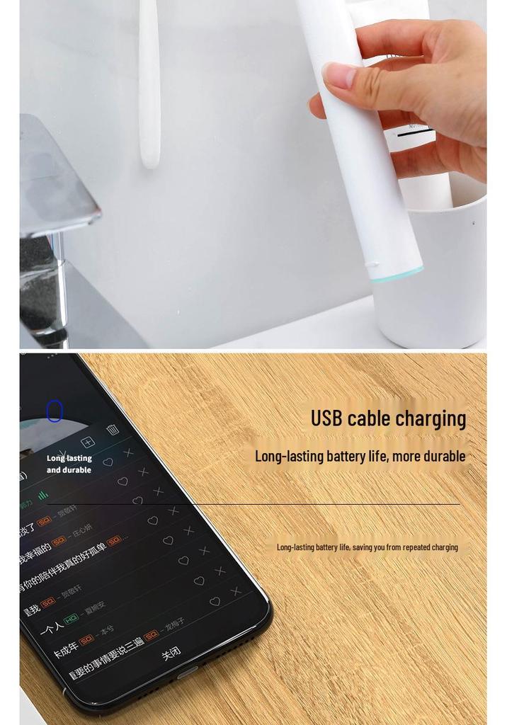 Wall-Mounted Rechargeable UV Toothbrush Sterilizer