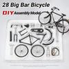 1:10 Scale Simulation Bike Model Kit Retro Mini 28 Big Bar Bicycle  For Exhibits
