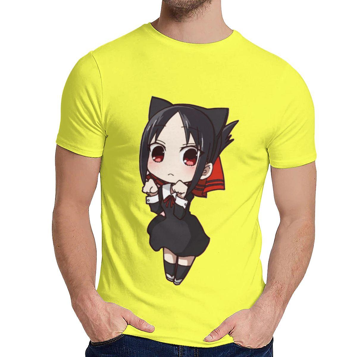 Boy T Shirt Chibi Shinomiya Kaguya Anime Kaguya Sama Love Is War Natural Cotton Anime Round M