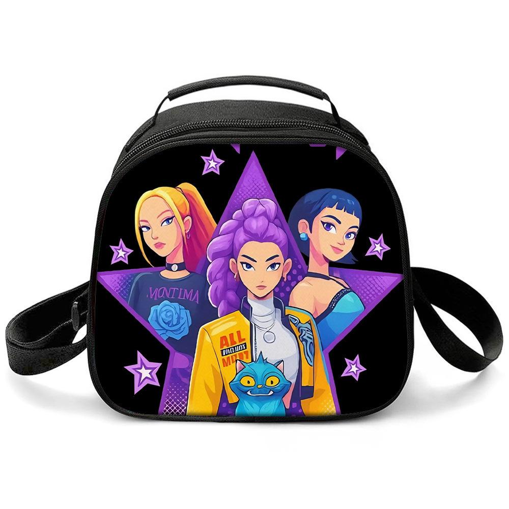 KPOP Witch Hunters Printed Cartoon Student Warm Lunch Bag Messenger Bag