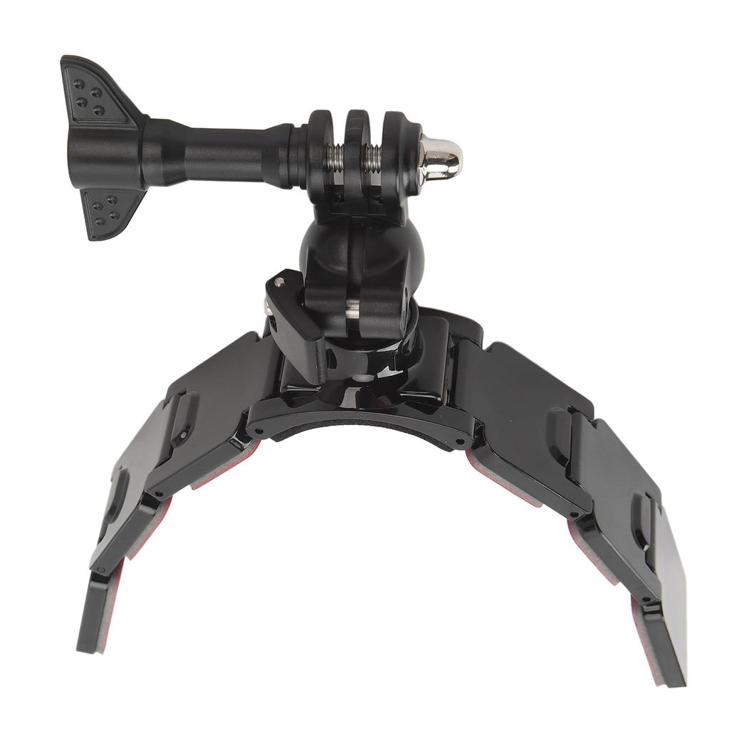 Motorcycle Helmet Chin Mount for Action Camera 3 Sections Detachable Double Sided Ddhesive 360 Degree Rotation