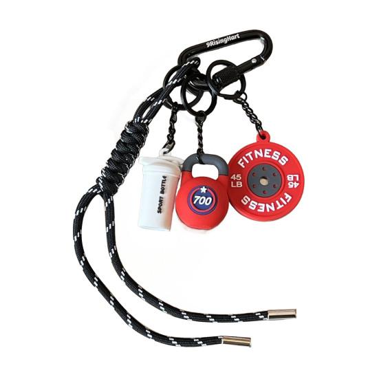 

Фитнес Брелок Любитель Тренажерного Зала Гантель Штанга Чашка для Воды Брелок Силиконовый Вес Тарелка Подарки для Тренажерного Зала Подвеска для Тренировочной Сумки S