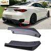 Gloss Black Rear Bumper Lip Splitter Diffuser Set For Infiniti G37 Q50 Q60 Q70