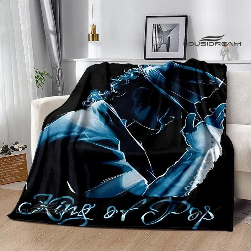 Michael Jackson Retro Druck Decken Picknickdecke Flanelldecke Weiche Gemütliche Decke Reise Decken Bettbezüge Geburtstagsgeschenk