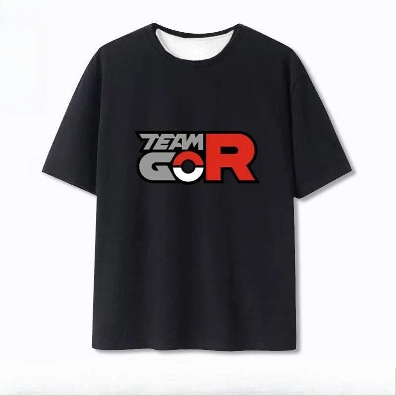 2026 Pok É Mon Anime Team Male and Female Creative 3D Printed Tshirt New Harajuku Loose Casual Fashionable Short Sleeved Shirt