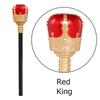 Red/Blue King Queen Scepter Durable Plastic Performance Hand Wand Halloween Dress Up Cosplay Props Princess Prince Cane Gril