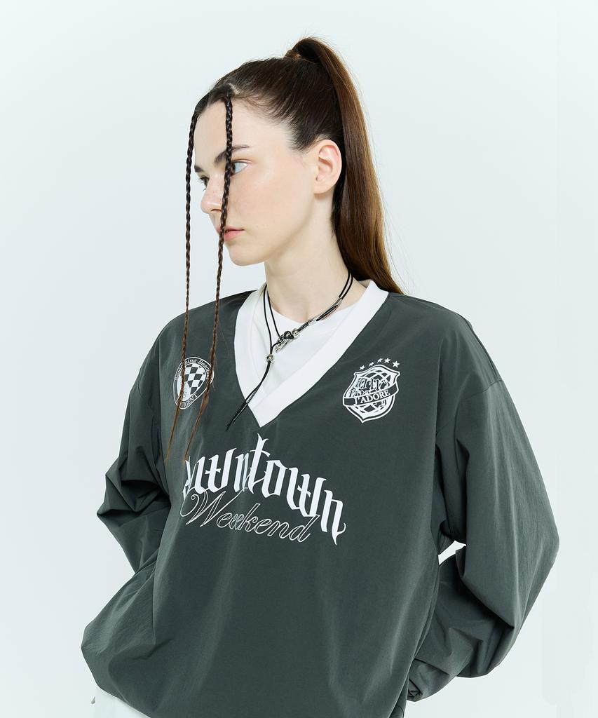 LARTIGENT L6 String Nylon Pullover(Charcoal)