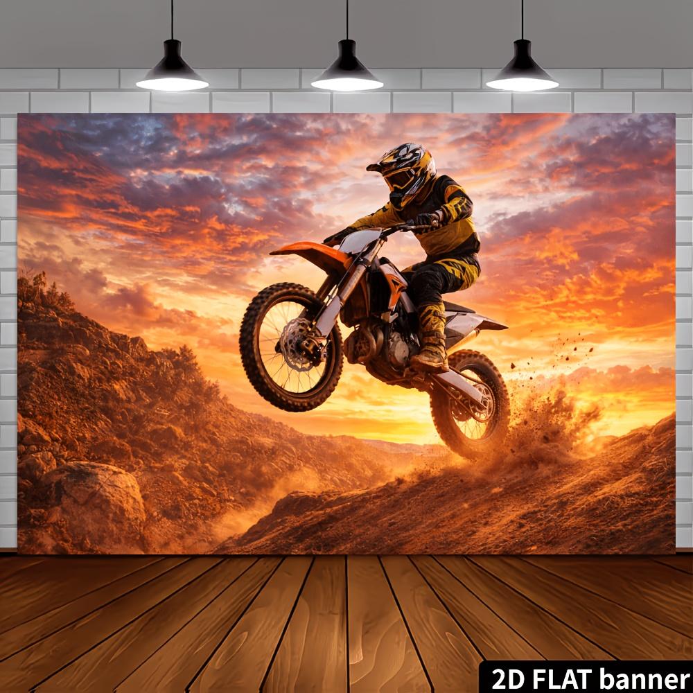 2D planar background banner in motorcycle extreme offroad style Extreme Sports Themexy