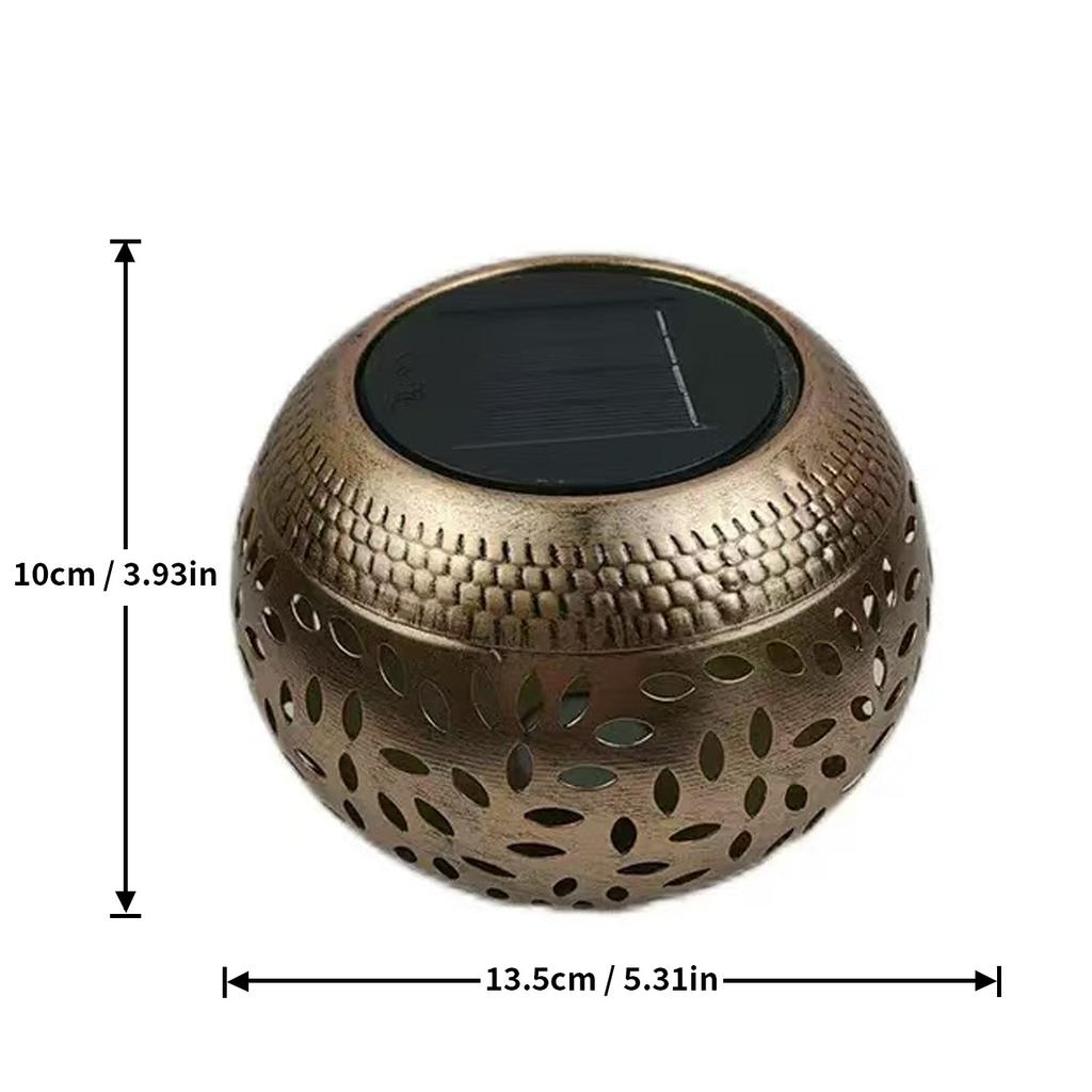 JYL TS/093,Hollow Iron Solar Light for Garden Layout Landscape Lamp Villa Balcony Ambient Decor Night Lamp