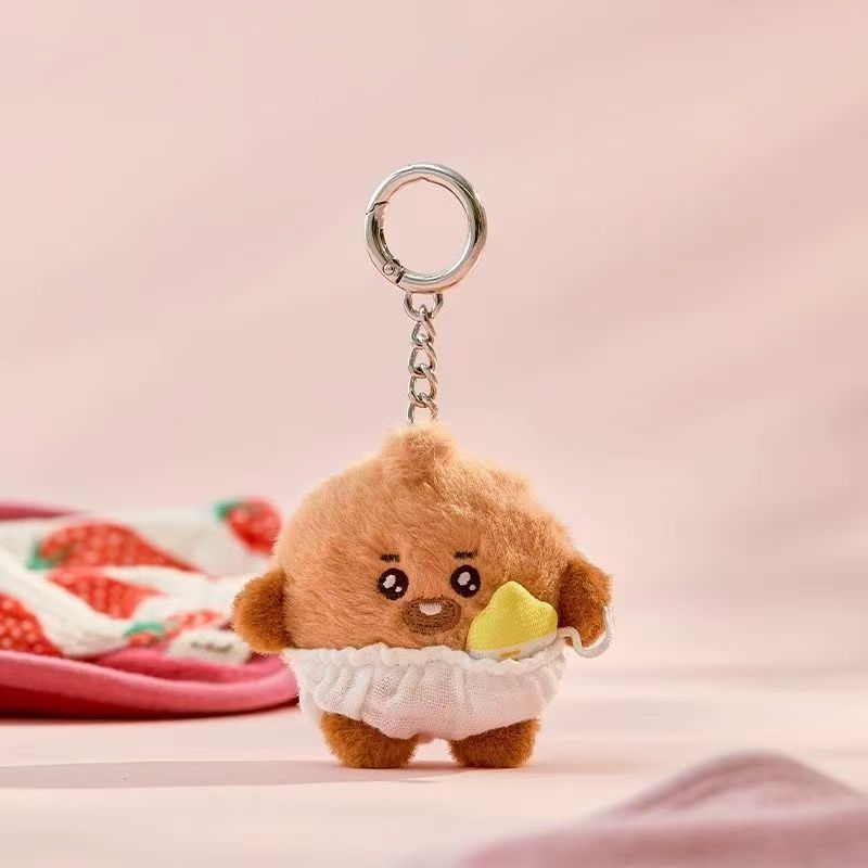 BTS BT21 Plyšová panenka Kpop klíčenka Plyšová hračka Verze pro novorozence