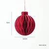 NUCHI Christmas Tree Ornaments: Origami Honeycomb Snowman Ball Pendants