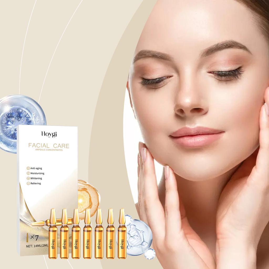 Facial Care Ampoule Moisturizing Whitening Skin Anti Acne Fade Fine Lines Anti-Aging Firming Essence Portable Face Care Serum