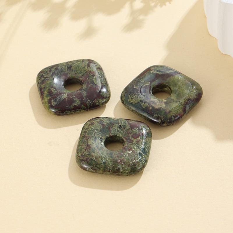 30mm Naturstein Kristall Achat Pi Xiu Quadrat DIY Schmuckzubehör