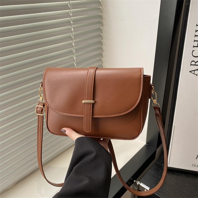 Casual Pu Messenger Bag Women's New Trendy Fashion Versatile Mother Shoulder Bag Commuting Large Capacity Small Square Bag