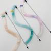 Cat Long Caterpillar Cat Amusing Stick Super Cute Big Eyes Plush with Bell Bite-resistant Plush Cat Toy
