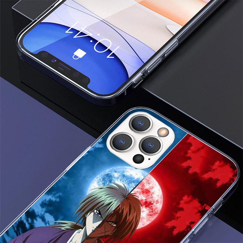 Rurouni Kenshin Anime Handyhülle Für iPhone 17 Air 16 Pro Max 16E 15 + 14 Plus 11 12 13 Mini 7 8 SE Geschenk Druckabdeckung Fundas 17 A
