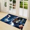Custom Name Green Serpent Magic Carpet Rug Customizable Soft Washable Anti-Slip Home Living Room Sofa Mats Personalized Rug. 090939