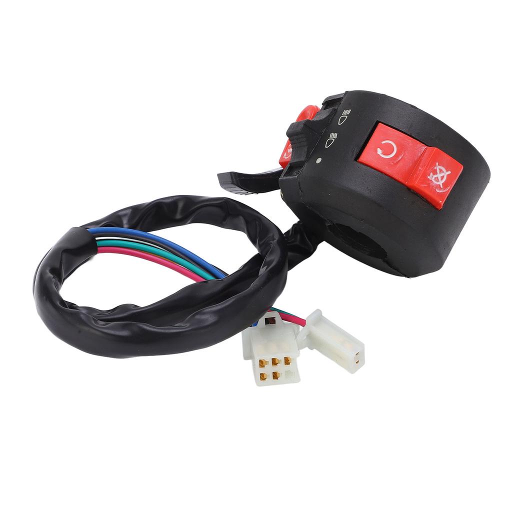 7wires 22mm Left Side Handlebar Kill Start Light Switch Choke Lever for PIT PRO Trail Dirt Quad Bike ATV
