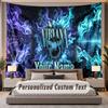 Custom Name Text Tapestry Nirvana Personalized Polyester Wall Tapestry For Bedroom And Room