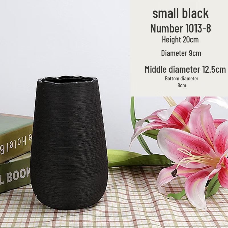 Простая керамическая ваза для цветов HANDUNYOU