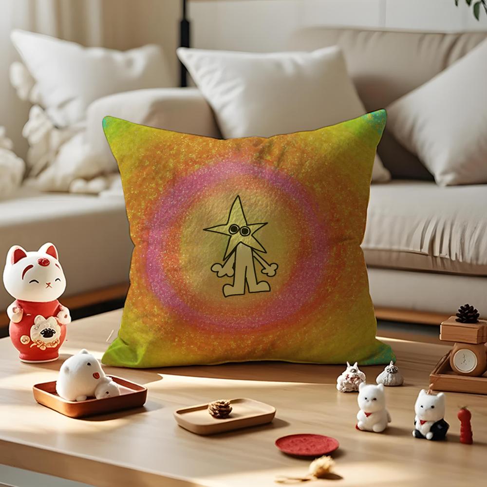 Niche Art Sense Cushion Cover Anti-dustmite Pillowcase Invisible Zipper Silky Short Plush Sofa Cushion Cover