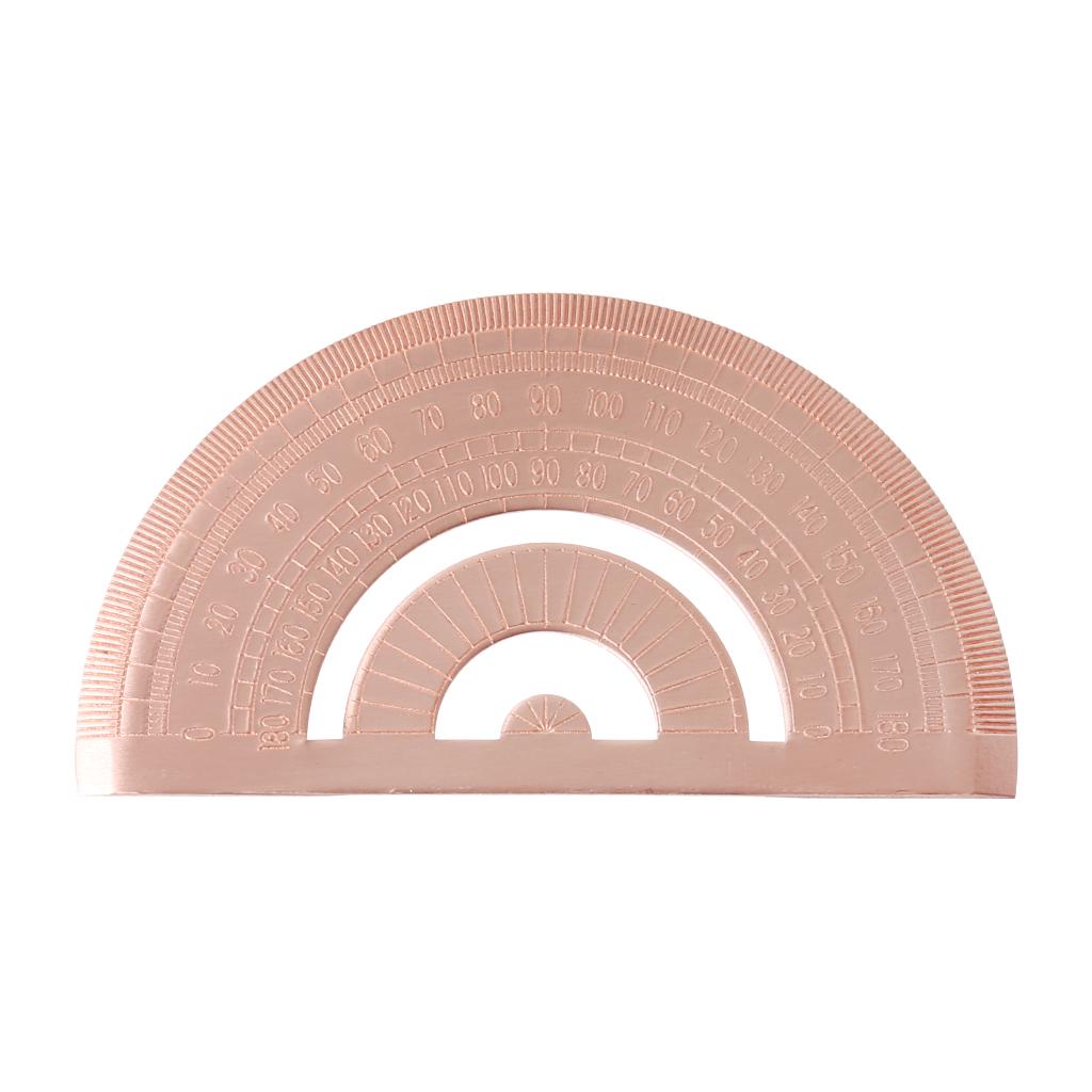 HELYZQ Retro Copper Protractor Ruler Semicircle Drawing Measurement Math Geometry Tool for Students Stationery HELYZQ Retro Copper Protractor Ruler Semicircle Drawing Measurement Math Geometry Tool for Students Stationery