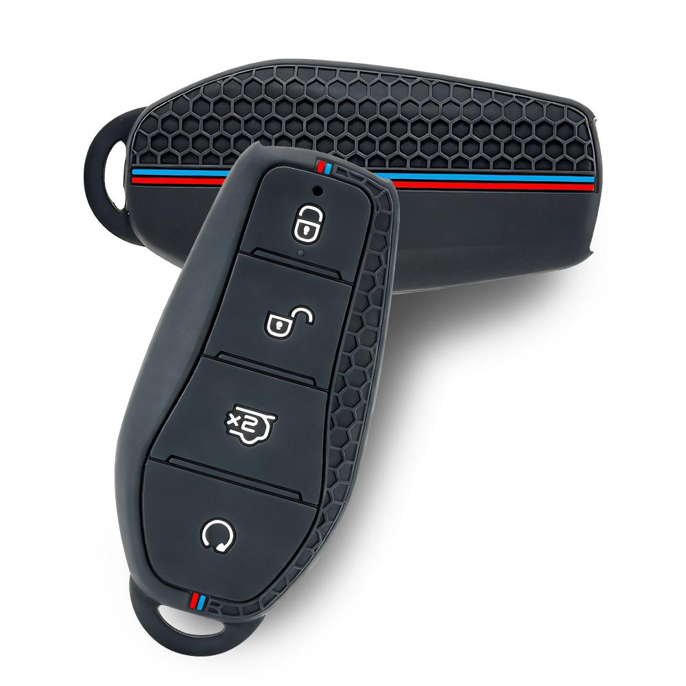 Silicone Car Remote Key Case Remote Key FOB Shell for BYD Atto 3 Han EV Dolphin Song PRO Max Tang DM Yuan Dolphin E2 Qin PLUS