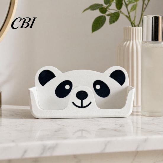 Étui pour Lunettes Moulé Monobloc Support Panda Imprimé en 3D, Support de Rangement pour Lunettes Dessin Animé Mignon pour Bureau Support Animal de Chevet, Antidérapant Anti-Rayures