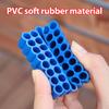 32 Holes Hex Shank Bit Holder Screwdriver Drill Organizer High Elasticity PVC Soft Rubber Box Batch Head Shank Storage Strip