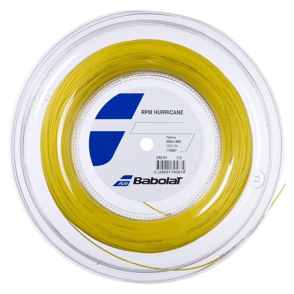 

Струны для тенниса Babolat Gut RPM HURRICANE RPM Hurricane 200 м рулон 243141 жёлтый