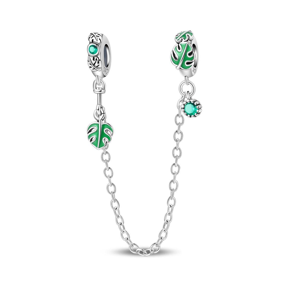 

S925 Silver Hummingbird Toucan Snail Beaded Pendant Bracelet Jewelry Accessories with Plant and Insect Theme