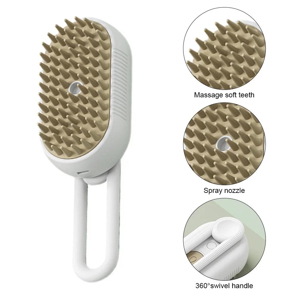 3 in 1 Dog Grooming Cats Pet For Dogs Steam Brush Spray Massage Pets Dogs Accessories Comb Puppy Supplies Products Home Garden