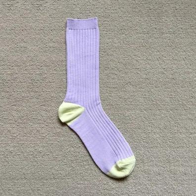 BonjL'EAU rib socks_lilac